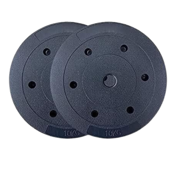 Set 2 Discos Preolímpicos Pvc 10kg Entrenamiento