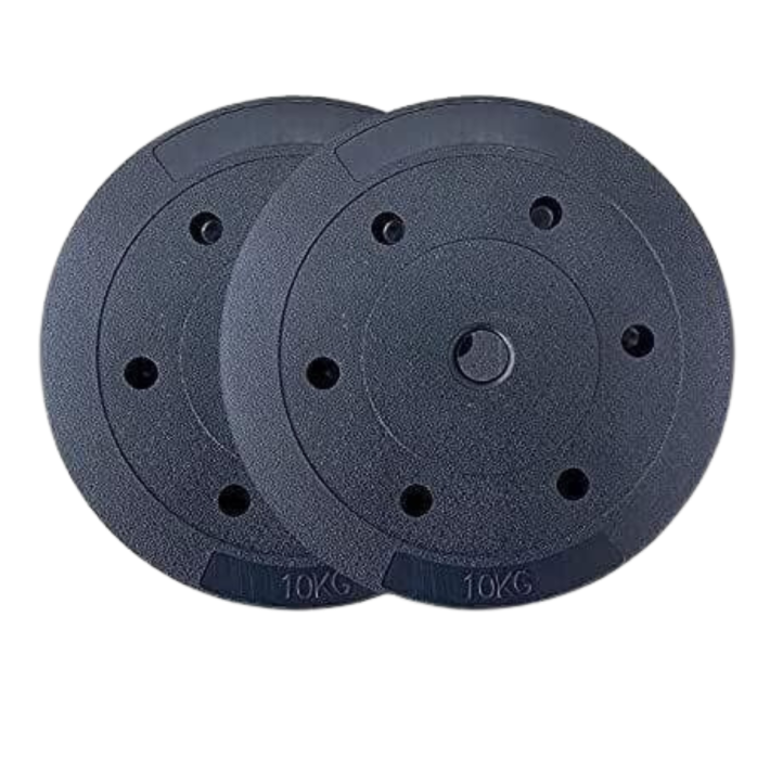 Set 2 Discos Preolímpicos Pvc 10kg Entrenamiento