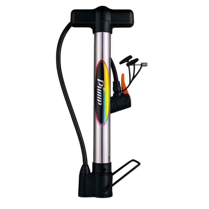 Bombín Portátil Inflador Bicicleta Pelota Con Adaptadores