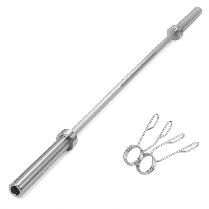 Barra Recta Olímpica de 150cmx50mm 9kg en Acero Cromado