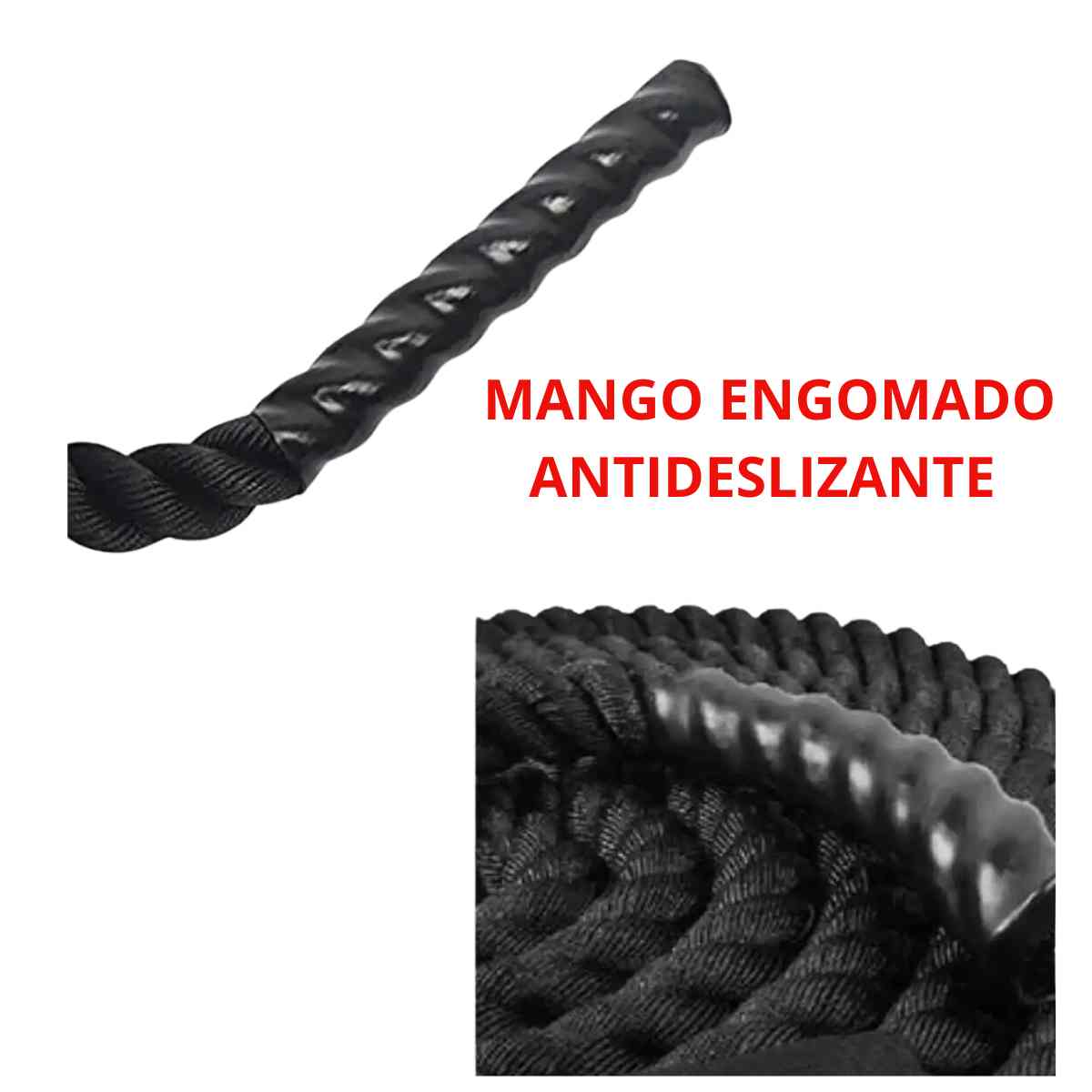 Cuerda Battle Para Saltar Rope Profesional 3mx25mm - Imagen 3