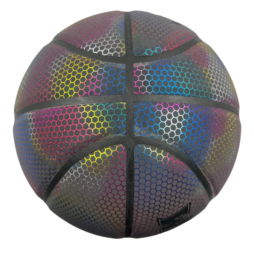 Balón De Básquet No7 Efecto Holográfico Interior Y Exterior - Imagen 2