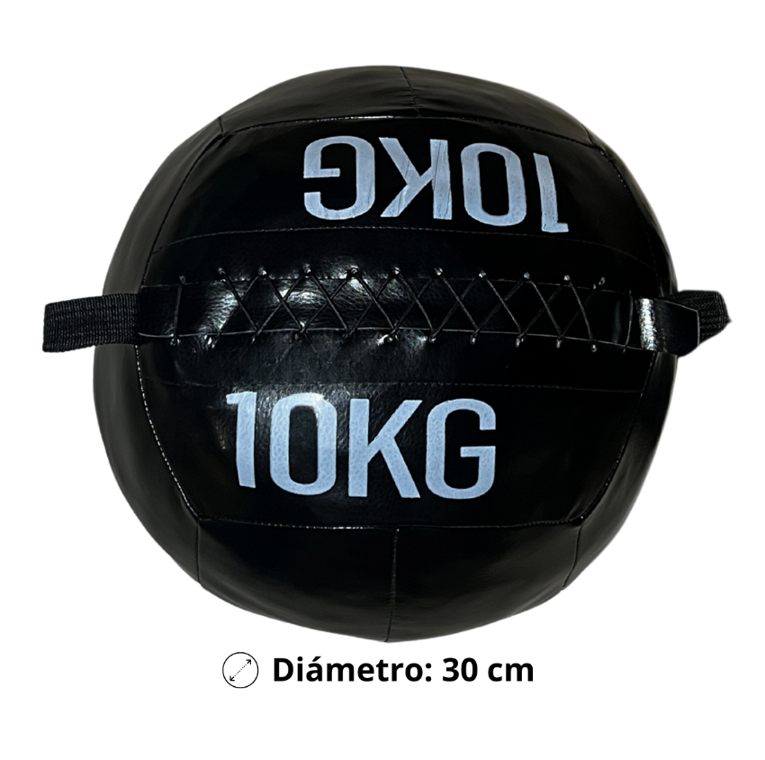 Balón Medicinal 10 kg de Ecocuero Antideslizante para CrossFit - Imagen 2