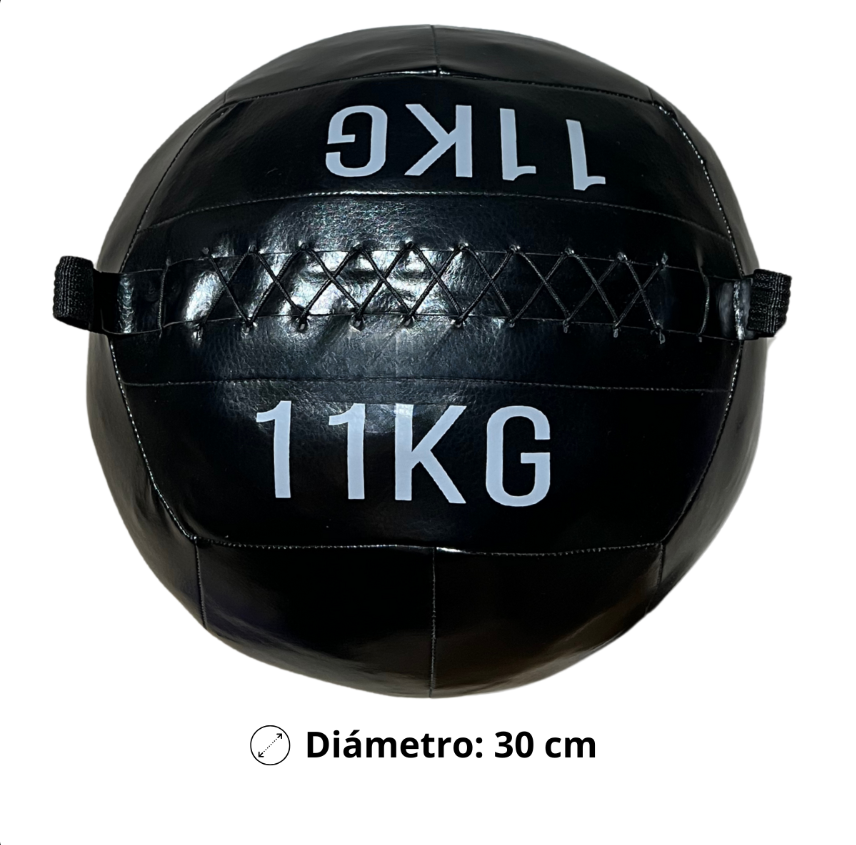 Balón Medicinal 11 kg de Ecocuero Antideslizante para CrossFit - Imagen 2