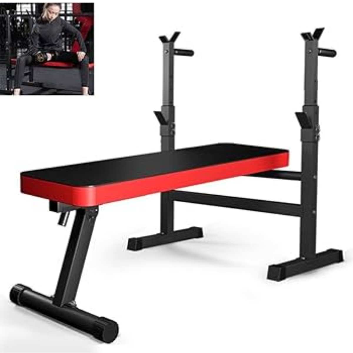 Banco de Musculación con Soportes para Barra - Imagen 2