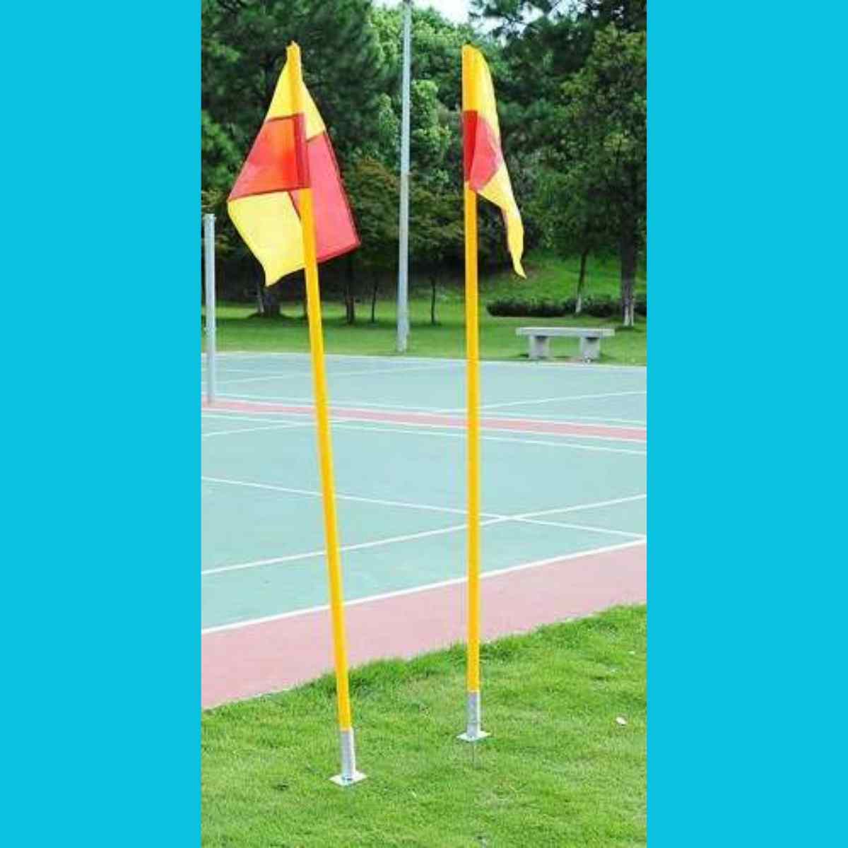 Pack x4 Banderines de Córner con Bastón Slalom 1,50 m – Enroscable con Estaca - Imagen 4