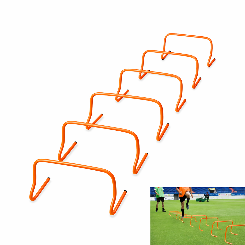 Pack de Vallas de Salto 23 cm para Entrenamiento de Agilidad y Coordinación