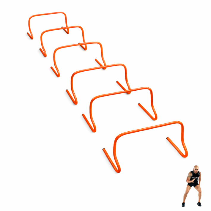 Pack de Vallas de Salto 15 cm para Entrenamiento de Agilidad y Coordinación