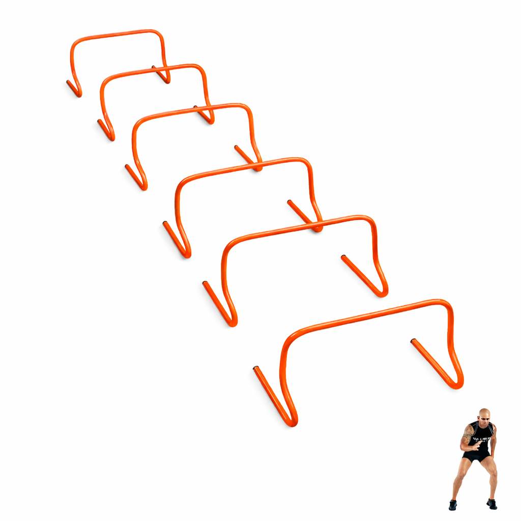 Pack de Vallas de Salto 15 cm para Entrenamiento de Agilidad y Coordinación