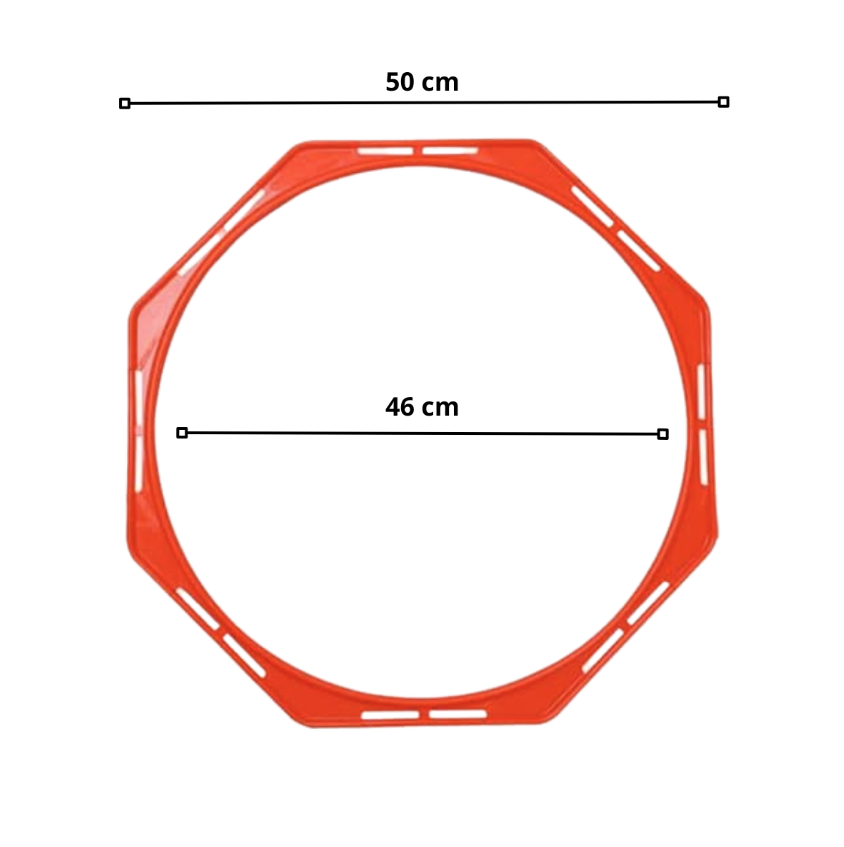 Escalera Octagonal de 6 Anillos para Entrenamiento de Agilidad - Imagen 4