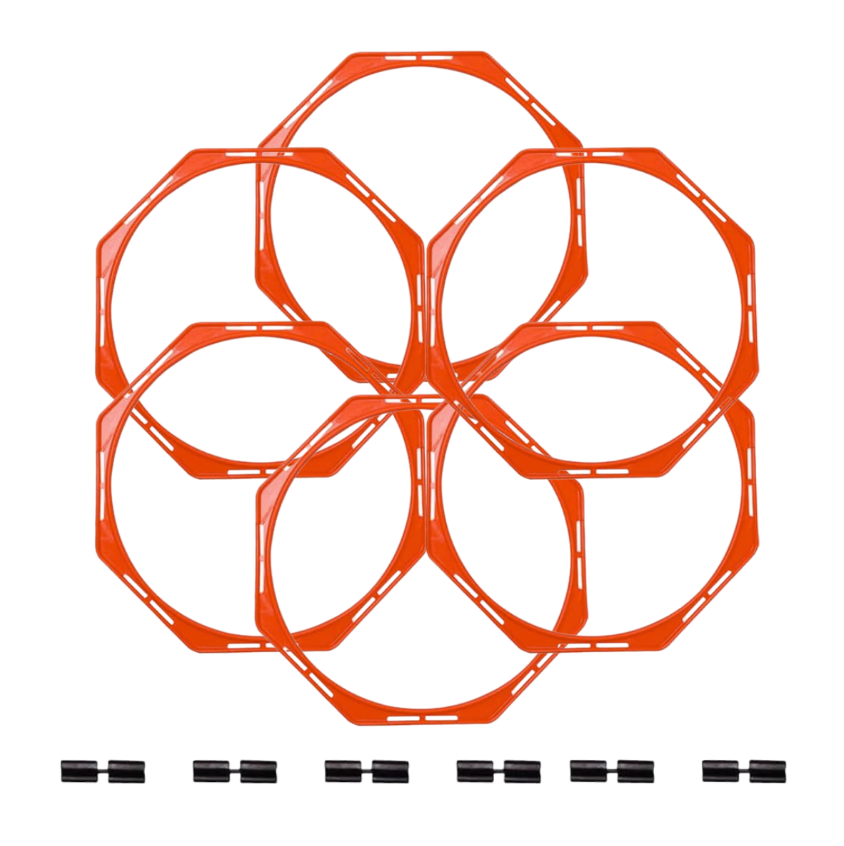 Escalera Octagonal de 6 Anillos para Entrenamiento de Agilidad - Imagen 3