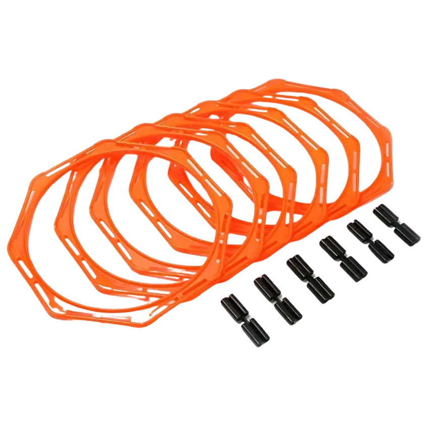 Escalera Octagonal de 6 Anillos para Entrenamiento de Agilidad - Imagen 2