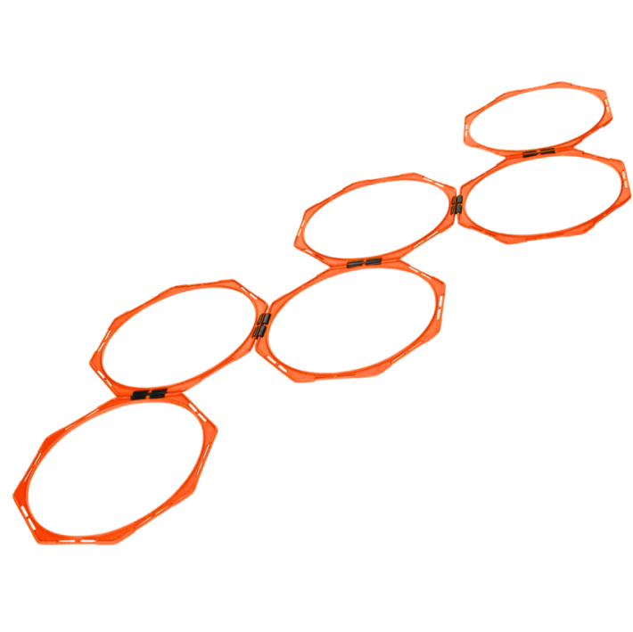 Escalera Octagonal de 6 Anillos para Entrenamiento de Agilidad