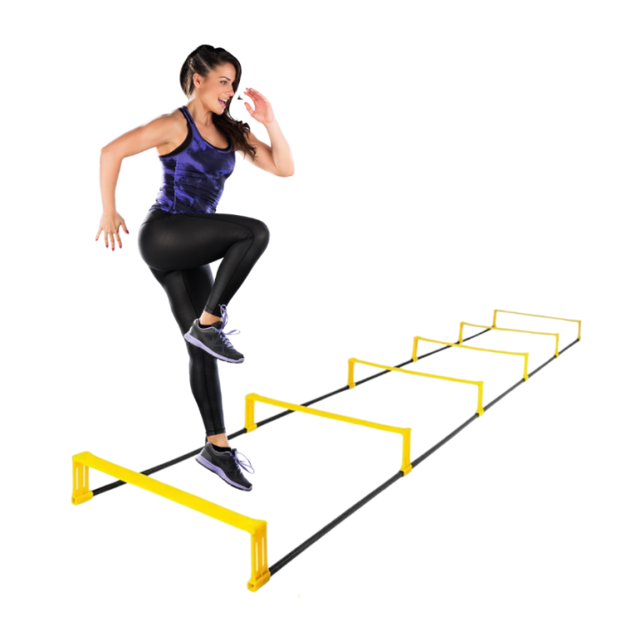 Escalera y Valla De Salto Fija De Entrenamiento 2en1 Multiuso