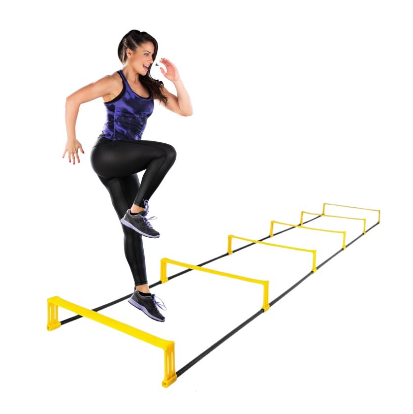 Escalera y Valla De Salto Fija De Entrenamiento 2en1 Multiuso
