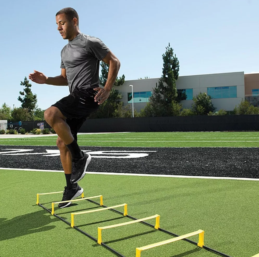 Escalera y Valla De Salto Fija De Entrenamiento 2en1 Multiuso - Imagen 5