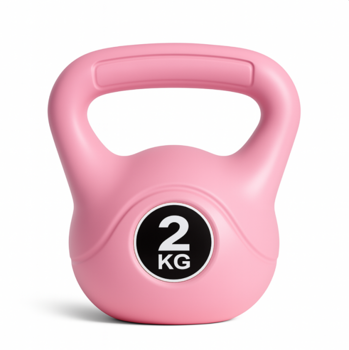 Pesa Rusa Kettlebell 2 kg Vinilo Antideslizante Entrenamiento Funcional Crossfit Fitness
