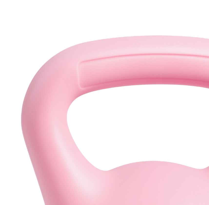 Pesa Rusa Kettlebell 2 kg Vinilo Antideslizante Entrenamiento Funcional Crossfit Fitness - Imagen 4