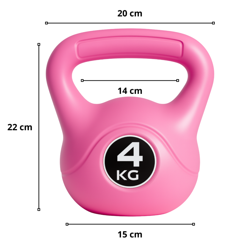 Pesa Rusa Kettlebell 4 kg para Entrenamiento Funcional y CrossFit - Imagen 2