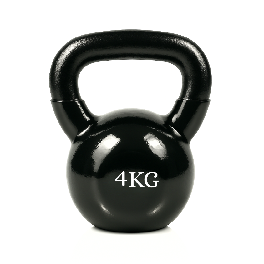 Pesa Rusa Kettlebell 4 kg de Acero con Recubrimiento de Vinilo - Imagen 2