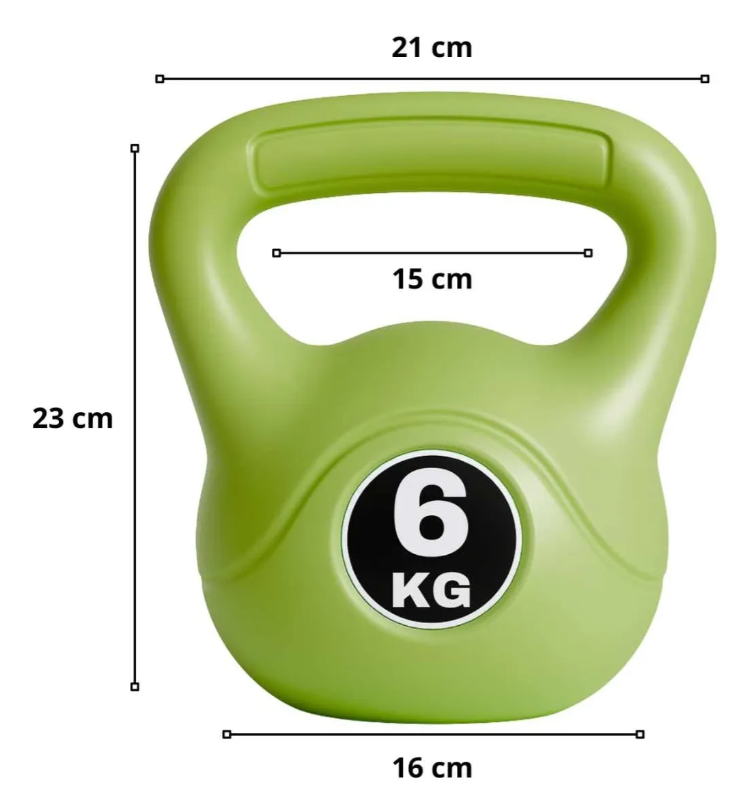 Pesa Rusa Kettlebell 6 kg para Entrenamiento Funcional, Crossfit y Fitness - Imagen 2