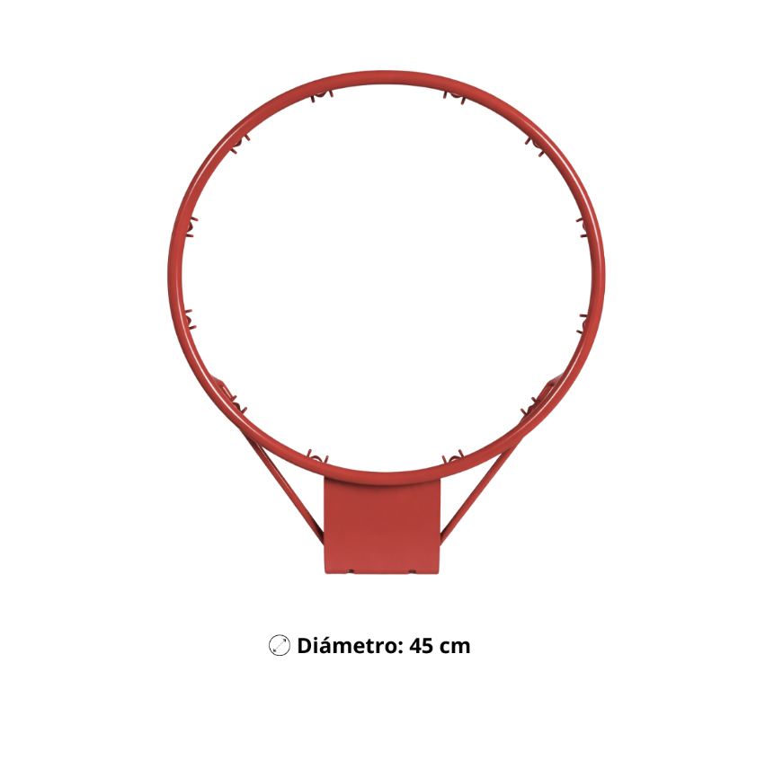 Aro De Básquet Metálico 45cm Para Pared Red Alta Resistencia - Imagen 4